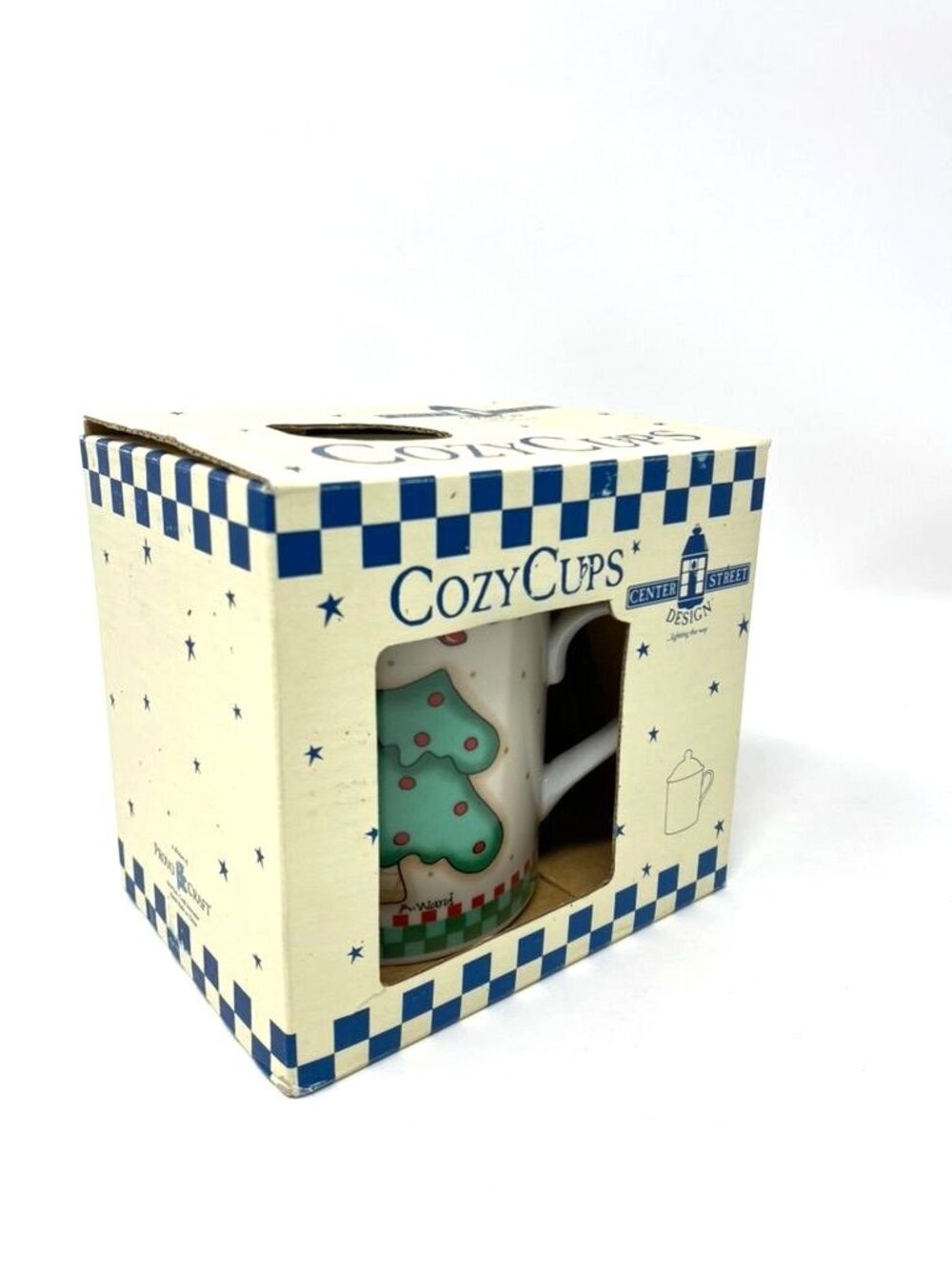 Center Street Design Cozy Cups Annette Ward Holiday Mug With Lid Merry Christmas